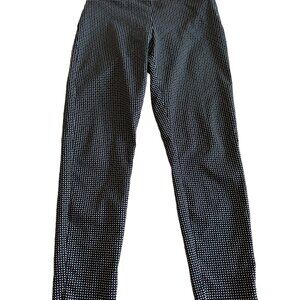 H&M Women's 6 Black Geometric Patterned Dress Pants